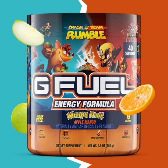 GFuel | Other | Nwt Gfuel Wumpa Fruit Remastered Tub G Fuel 4 Servings ...